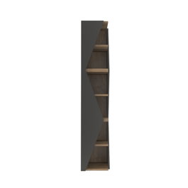 Hanah Home Arrow Estantería Negro y Nogal